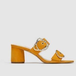 ZARA BASICS HEELED SANDALS.
